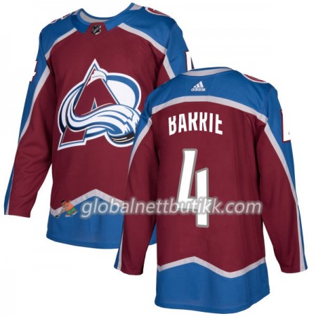 Colorado Avalanche Hockeydrakt Tyson Barrie 4 2017-2018 Rød Adidas Authentic - Herre